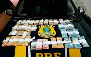 PRF apreende mais de R$ 201 Mil de origem ilícita e prende duas pessoas em Timon