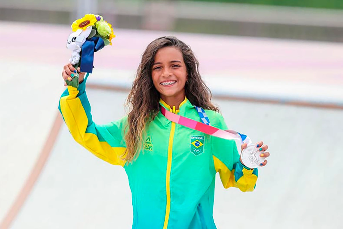 Skatista se tornou a brasileira mais jovem da história a subir ao pódio na Olimpíada.