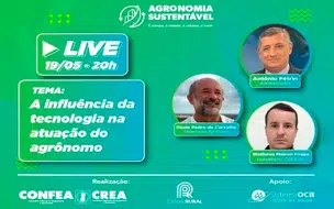 Influência da tecnologia na atuação do agrônomo é tema de live
