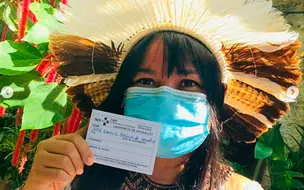 Indígenas Guajajara recebem segunda dose da vacina Covid-19 em Teresina