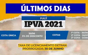 Prorrogado prazo para pagamento de IPVA com desconto
