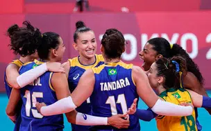 Vôlei feminino vence Sérvia e segue invicto em Tóquio