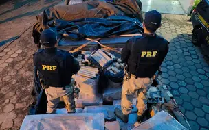 PRF apreende carregamento de maconha avaliado em mais de R$ 1,4 Milhão