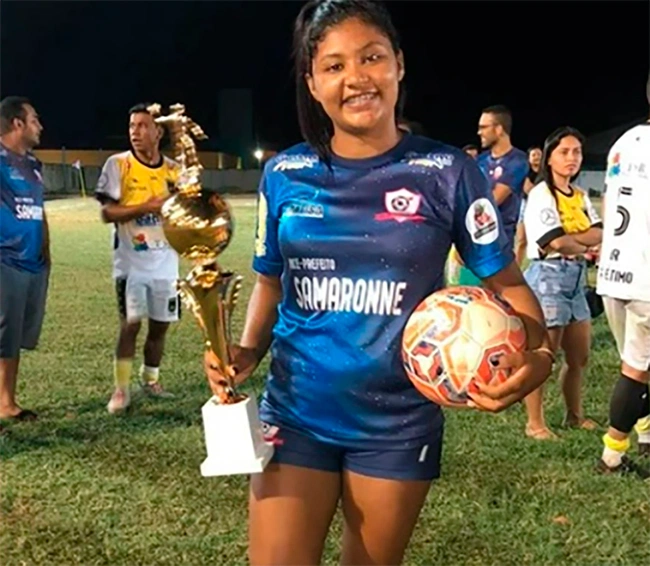 Maria Letycia era jogadora do time de futebol amador Santa Isabel Futebol Clube de Parnaíba