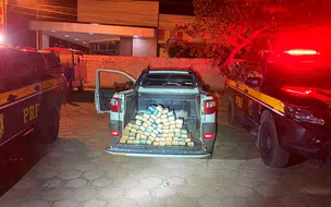 PRF apreende mais de 60 Kg de maconha em veículo de passeio na BR-135