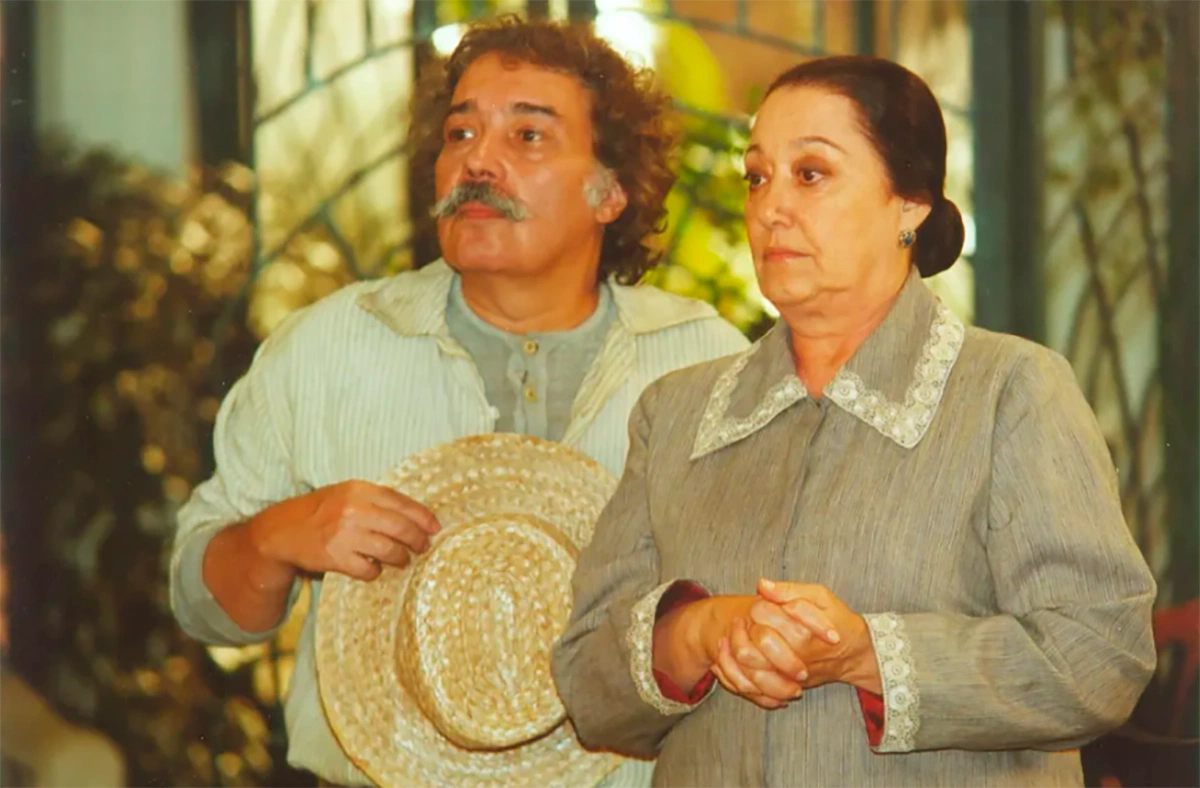 Cena da Novela "O cravo e a rosa" onde o ator interpretou o papel de Calixto