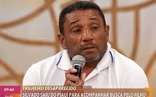 Piauiense vai a SP em busca por filho sumido e participa de programa de TV