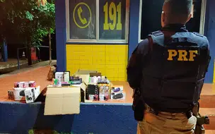 PRF apreende cigarros eletrônicos contrabandeados em ônibus na BR 316