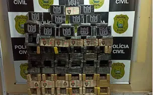 Depre apreende droga avaliada em R$ 10 milhões em teto de ônibus