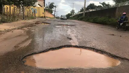 Em São José de Ribamar no Maranhão buracos tem causado prejuízos e indignação