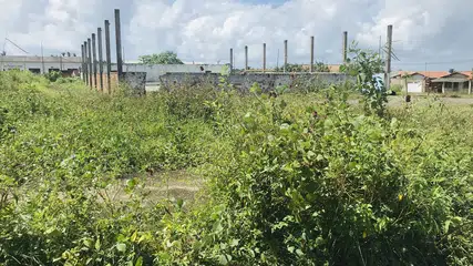 Mato e muito lixo tomam conta de área de lazer em São José de Ribamar