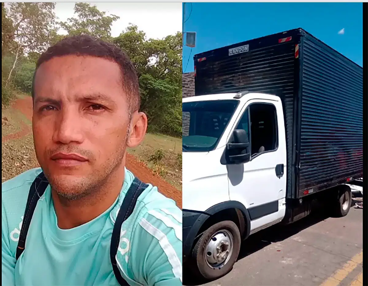 Marcelo colidiu sua moto na traseira do caminhão-baú que estava estacionado