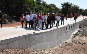 A cidade de Coivaras recebe obras de mobilidade urbana e lazer