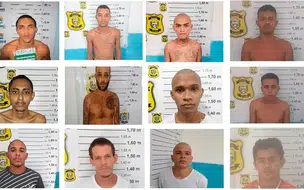 Sejus divulga fotos de detentos que fugiram da penitenciária em Parnaíba