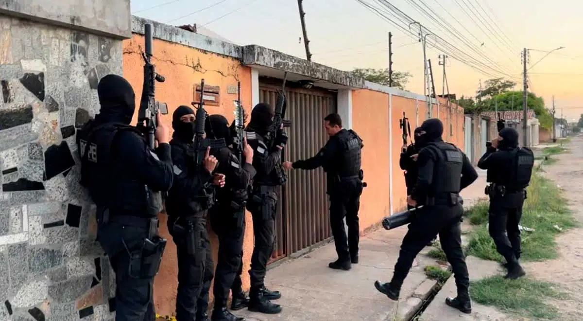 A ação contou com o apoio da Força Estadual Integrada e Segurança Pública e Polícia Militar