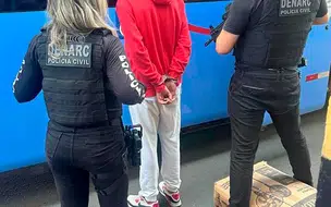 Homem é preso transportando R$100 mil em maconha, em ônibus em Teresina