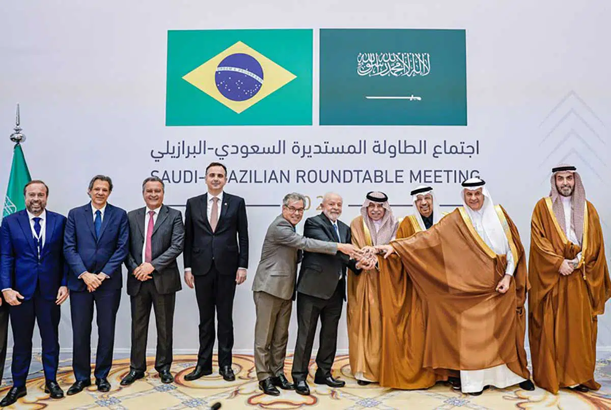 O presidente da República, Luiz Inácio Lula da Silva, participou, nesta quarta-feira (29/11), da sessão de encerramento da Mesa Redonda Brasil-Arábia Saudita