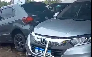 Condutor perde o controle da direção e invade pátio de concessionária em THE