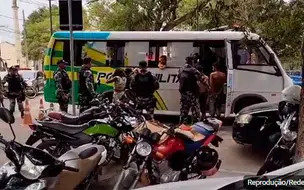 Ação de lanceiros é registrada em vídeo no centro de Teresina