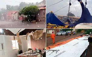 Fortes ventos deixam estragos na cidade de Paulistana