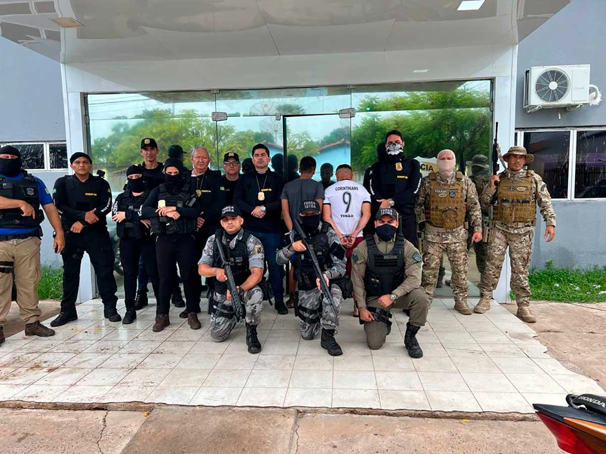 Equipes da Força Integrada Estadual de Segurança Pública (FEISP) e Polícia Militar do 12º BPM participaram da ação