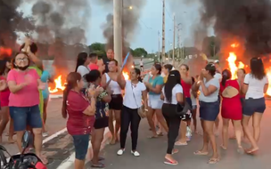 Moradores do Bairro Angelim em Teresina protestam pedindo mais segurança