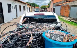 Homem é preso com drogas e cabos de fibra ótica furtados em Teresina