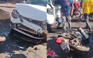 Grave acidente deixa homem e mulher feridos na zona sul de Teresina