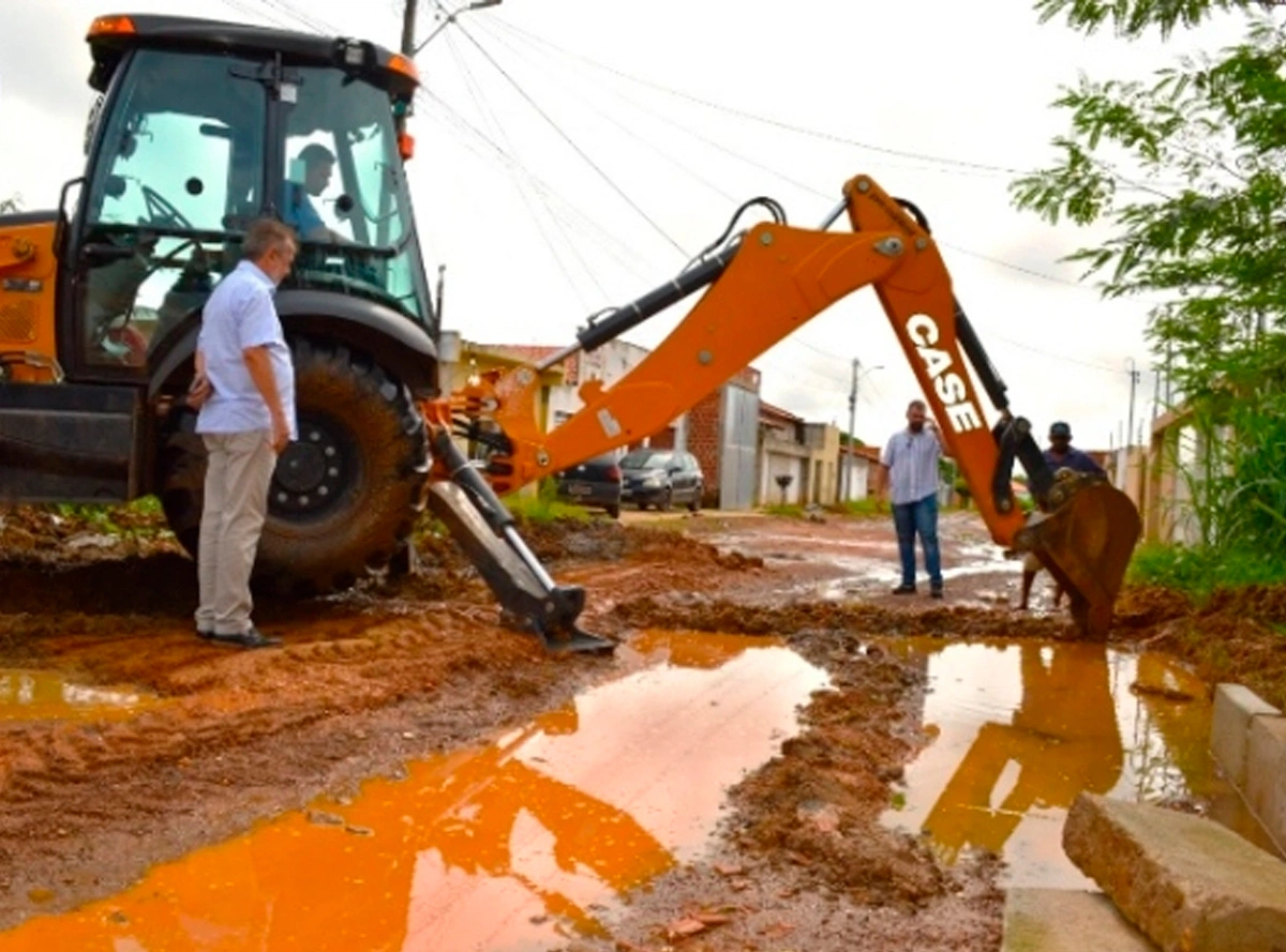 Prefeitura de Campo Maior investe mais de R$ 3 milhões em pavimentação de ruas e avenidas