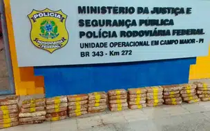 Em Campo Maior PRF prende homem com 56 de tabletes de pasta base de cocaína