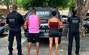 Casal é preso suspeito de realizar delivery de drogas na zona sul de Teresina