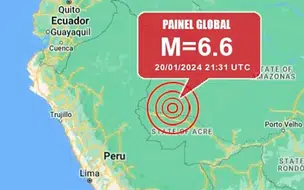 Terremoto de magnitude 6,6 é registrado no interior do Acre