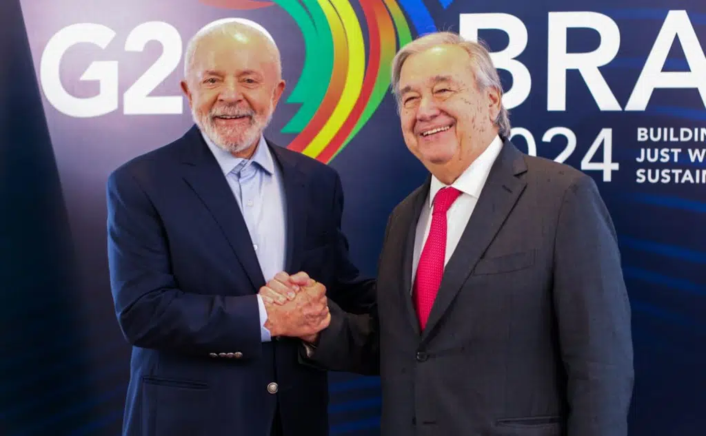 Guterres revelou que atua com o presidente Luiz Inácio Lula da Silva em um esforço de mobilização global para garantir os mais altos níveis de ambição