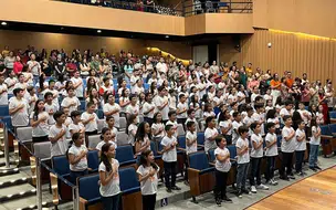 Polícia M. realiza formatura de 246 crianças que concluíram cursos do Proerd