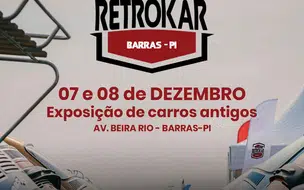 Cidade de Barras terá evento de exposição de carros antigos no fim de semana