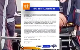 Colégio CPI emite nota lamentando o ocorrido nesta manhã em Teresina
