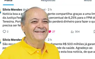Sílvio Mendes comemora manutenção de recursos da FPM para Teresina