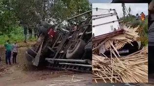Carreta tomba entre a cidade de Açailândia e o povoado do trinta