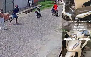 Moto de uma mulher é levada de assalto por dupla no bairro Vila irmã Dulce