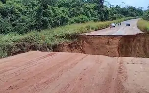 BR 222 Interrompida por Rompimento de Trecho devido as Fortes chuvas