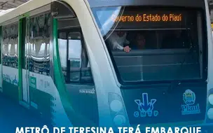 Metrô de Teresina terá gratuidade nos sábados anteriores ao Dia das Mães