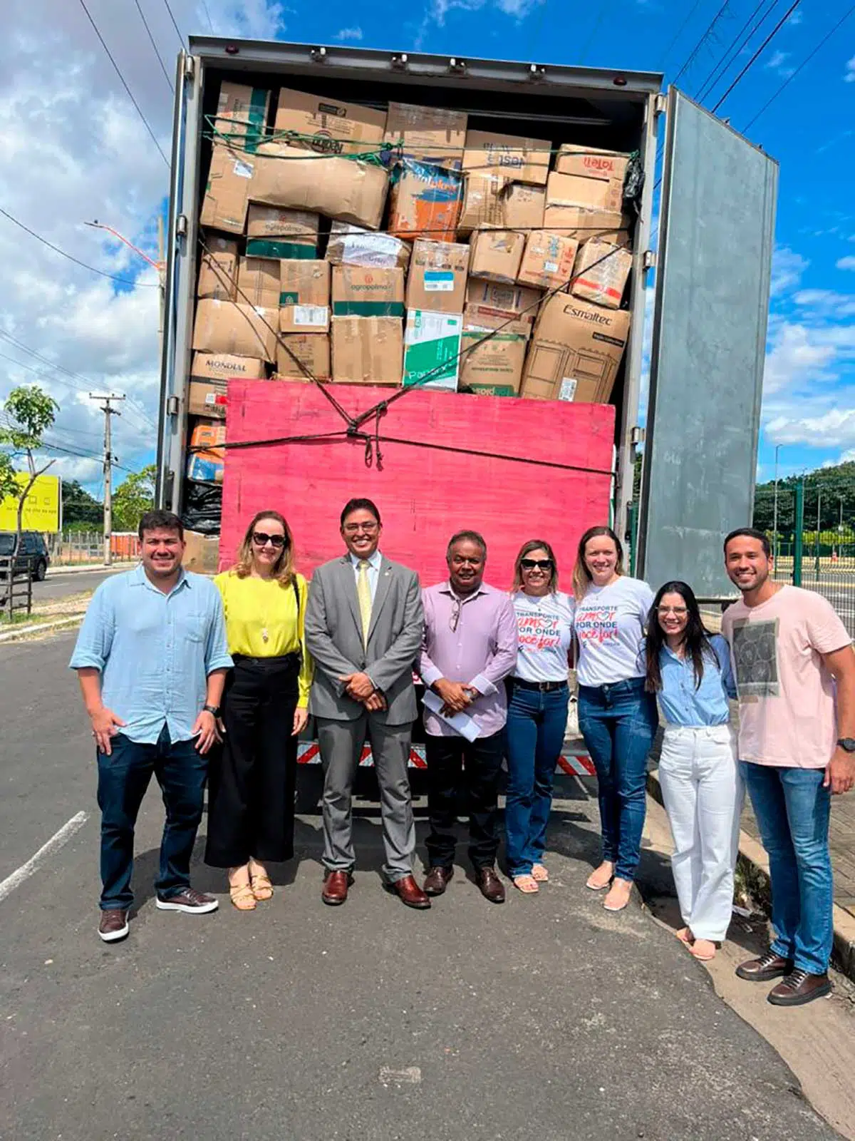 Uma parceria entre o Ministério Público do Piauí (MPPI) e o Grupo Voluntários proporcionou o envio das doações