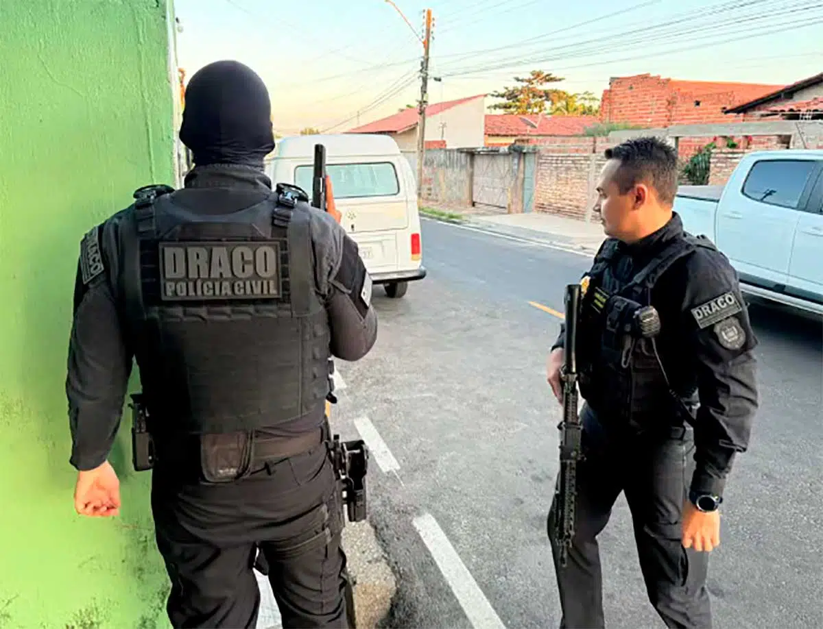 o delegado Charles Pessoa, coordenador do Draco realizou ações na zona norte de Teresina