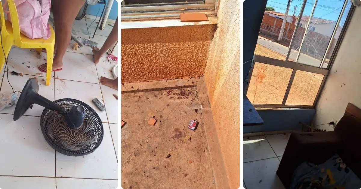 O suspeito invadiu a casa e quebrou vários utensílios