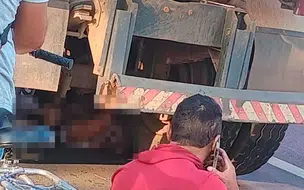 Mulher fica presa entre as rodas de caminhão após acidente em Teresina