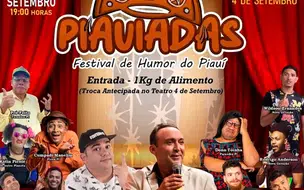 Dirceu Andrade e outros artistas se apresentam em Festival de humor “Piauiadas”
