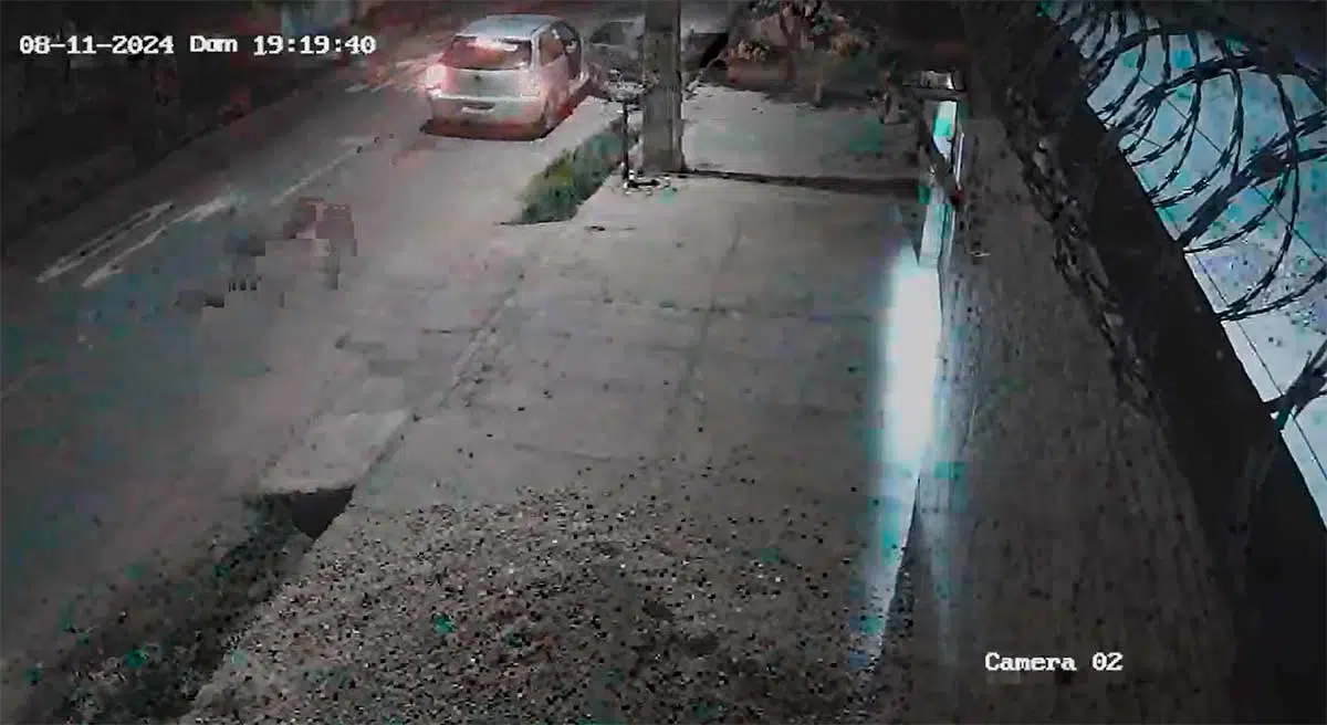 Momento em que criminosos invadem casa e realizam arrastão na zona norte de Teresina