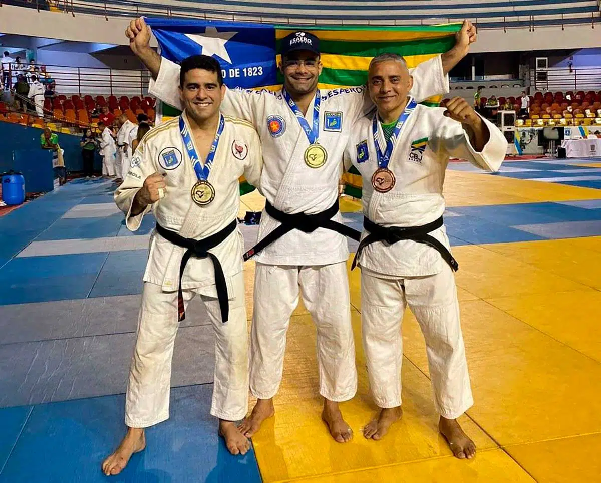 Stanley Torres se tornou, neste sábado (24), tricampeão brasileiro de judô