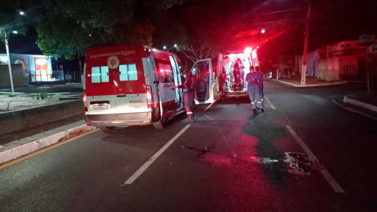 O caso ocorreu na Avenida Capitão Claro, em Parnaíba.