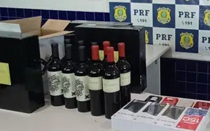 PRF apreende bebidas, eletrônicos e drogas durante fiscalização de ônibus em Floriano